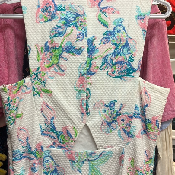 Lilly Pulitzer Sleeveless dress-size-12 fish print - Picture 14 of 14